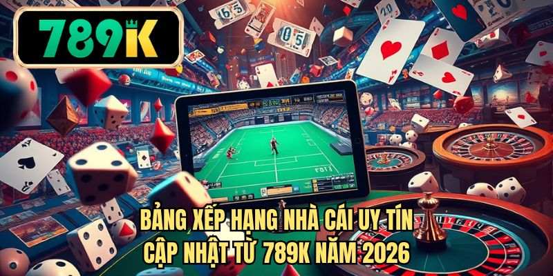 Bảng xếp hạng nhà cái uy tín cập nhật từ 789K năm 2026